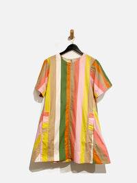 Maeve Colorful Stripe Mini Dress - Small