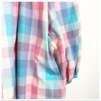 April Dress in Woven Check Size Small