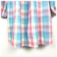 April Dress in Woven Check Size Small