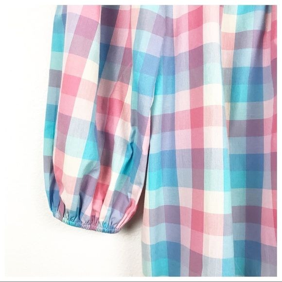 April Dress in Woven Check Size Small