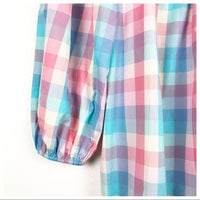 April Dress in Woven Check Size Small