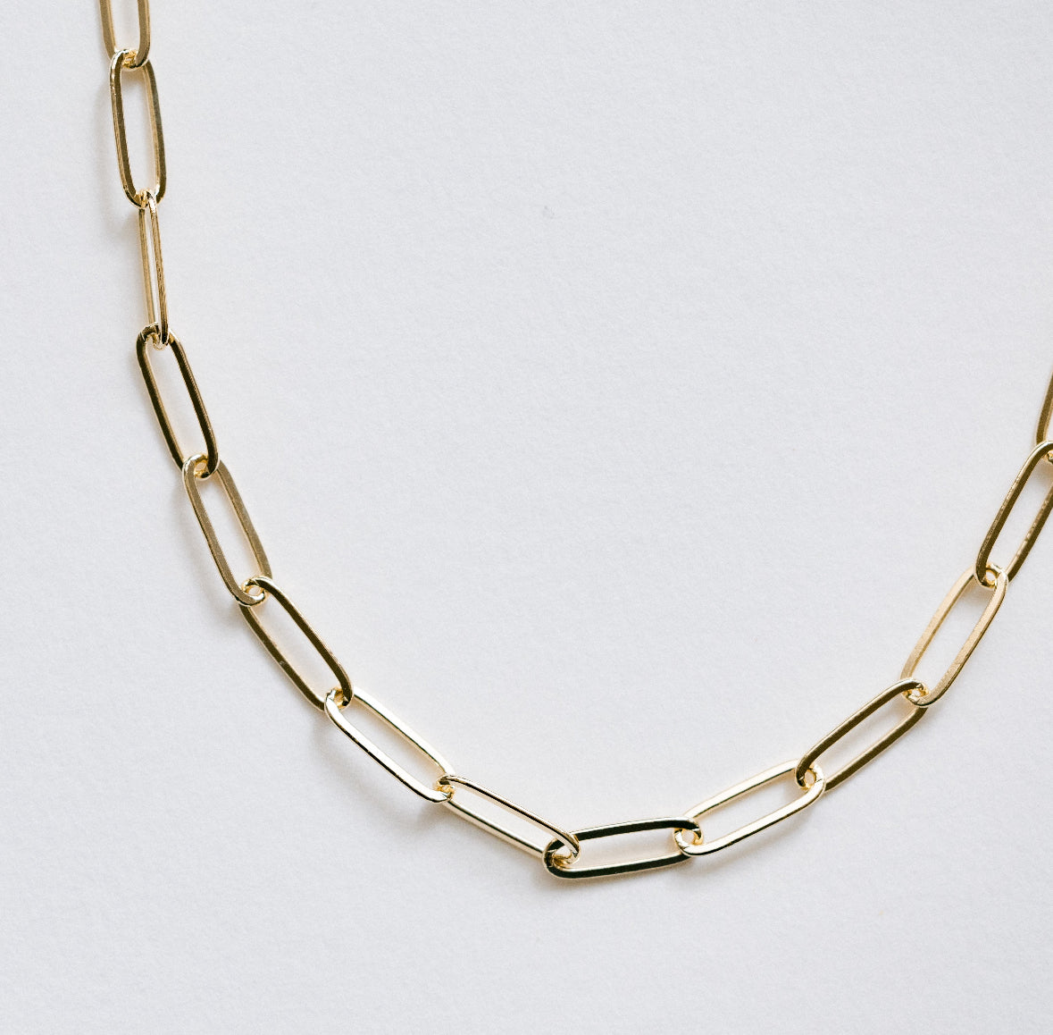 Paperclip chain necklace