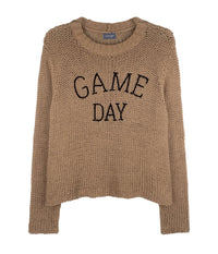 Purl-Knit Game Day Crew Chunky Cotton in Dark Cedar/Black