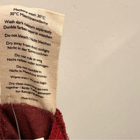 Tailored Trousers Yarn-dyed Linen in Dark Red