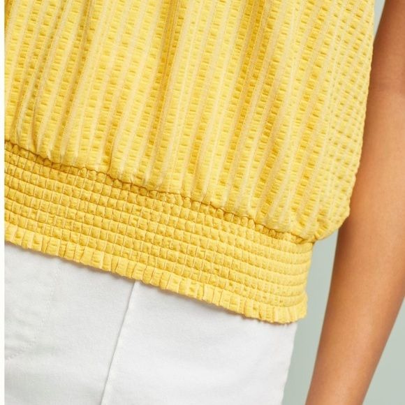 Colusa Strapless Top in Yellow Size Small