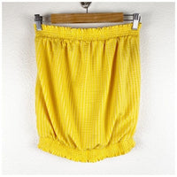 Colusa Strapless Top in Yellow Size Small