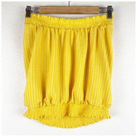 Colusa Strapless Top in Yellow Size Small
