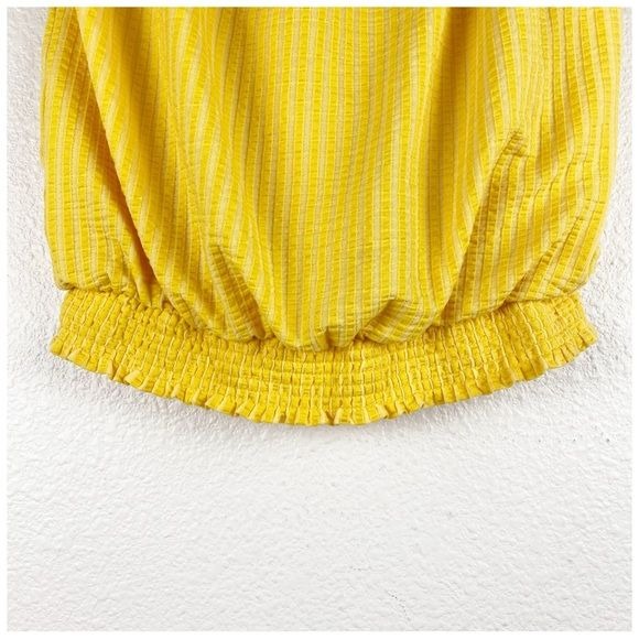 Colusa Strapless Top in Yellow Size Small