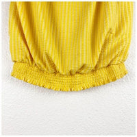 Colusa Strapless Top in Yellow Size Small