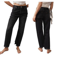 Tapered Baggy Jeans in Onyx Size 32