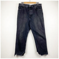 Tapered Baggy Jeans in Onyx Size 32