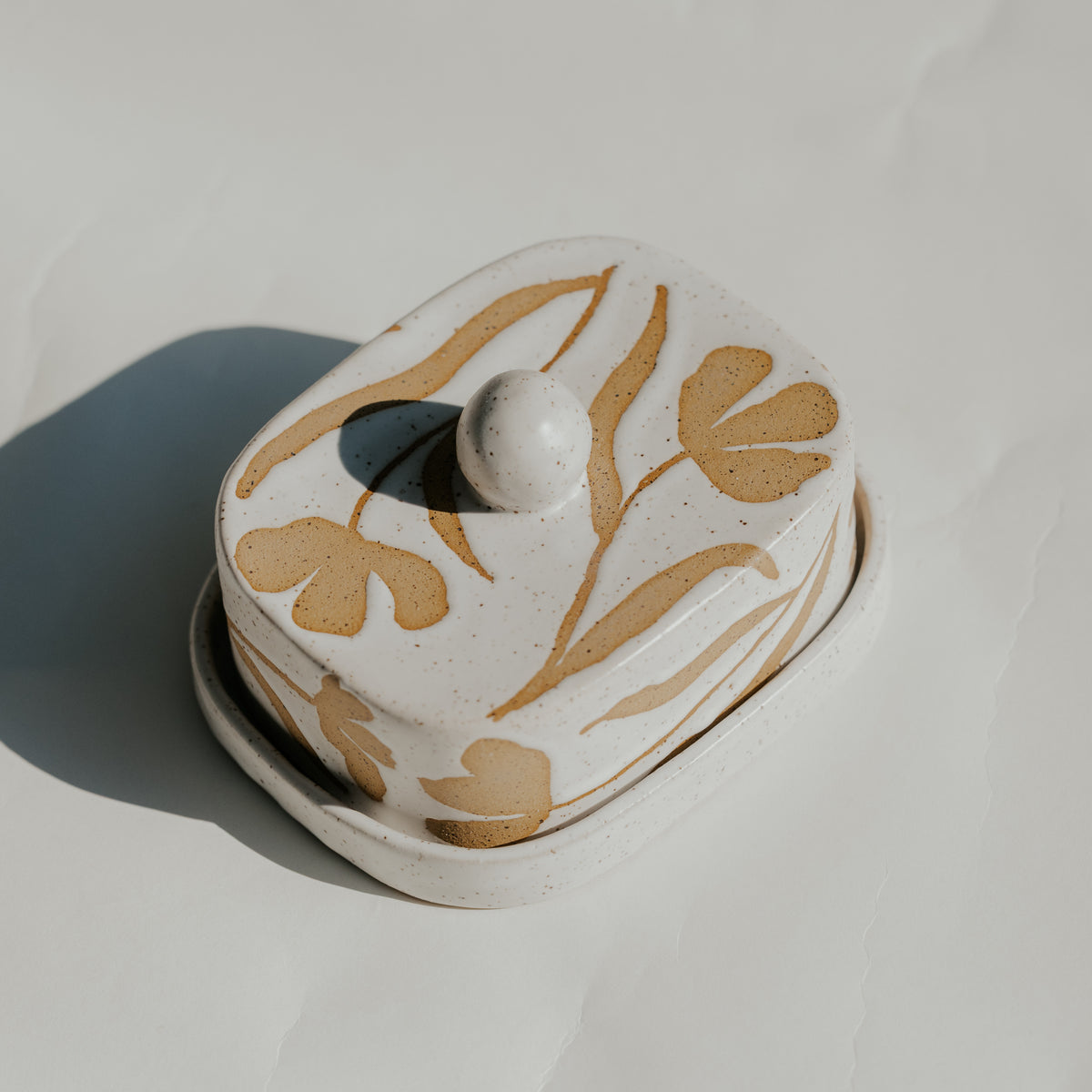 Floral Butter Dish