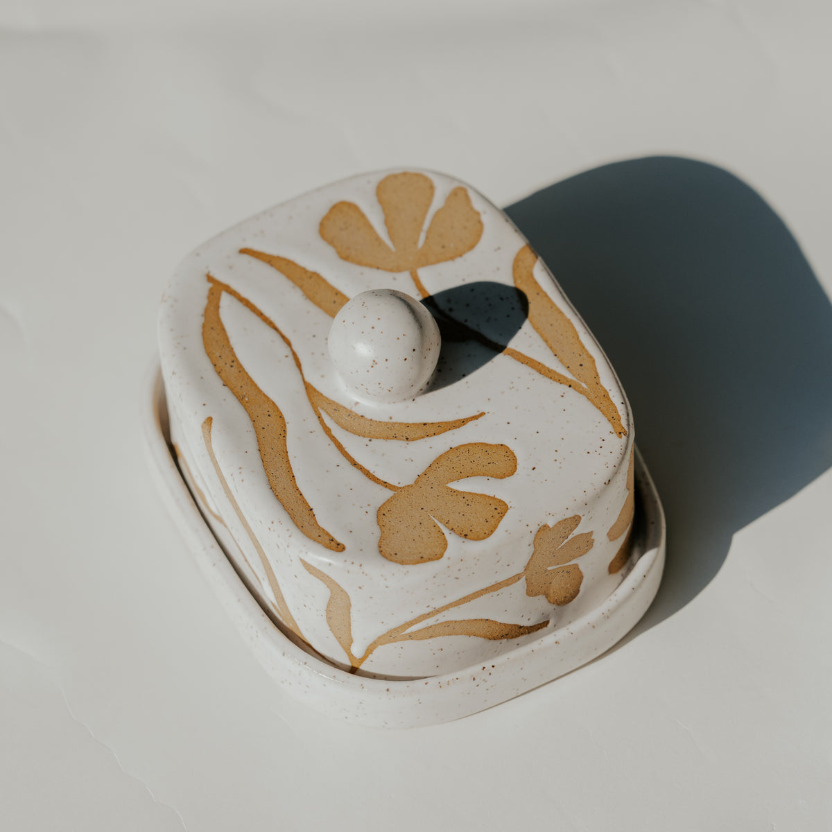 Floral Butter Dish