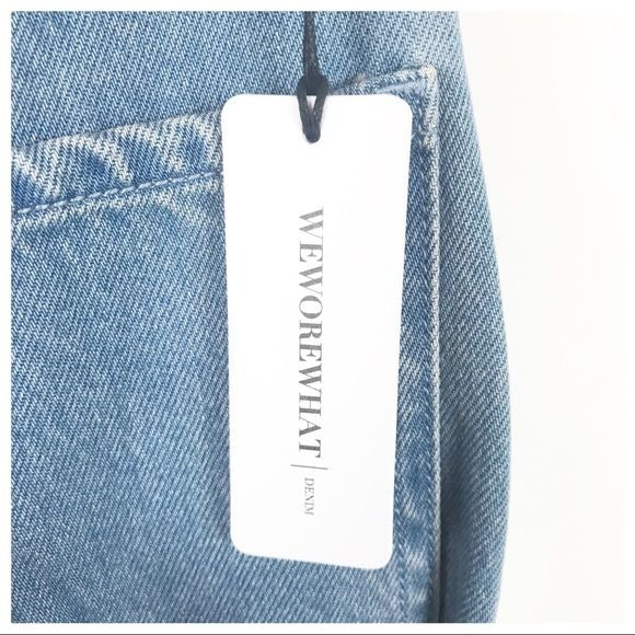 Crossover Straight Leg Chain Jean Size 26
