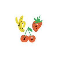 Glitter Fruit Faces Tattoo