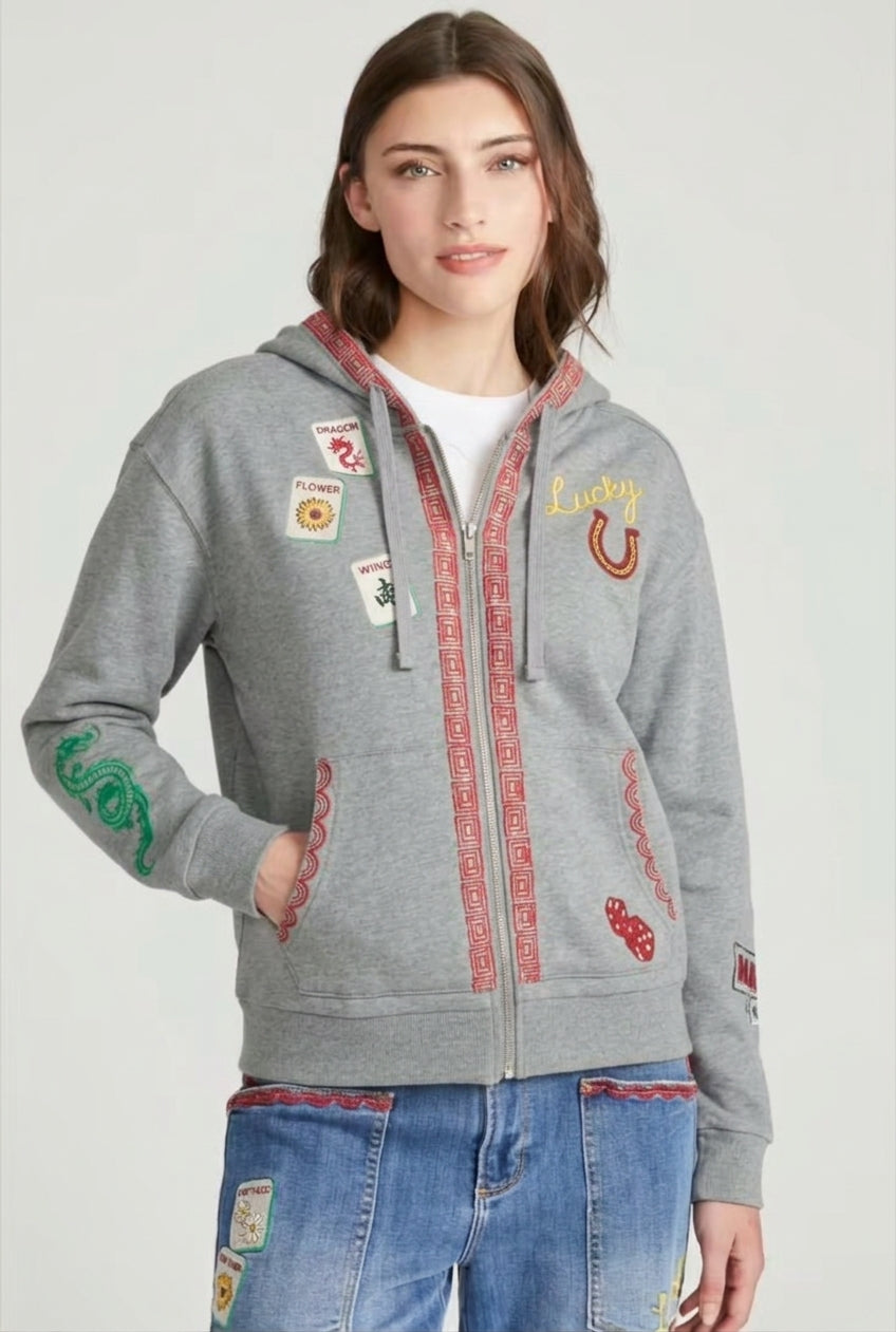 Hallie Sweatshirt in Mahj Mode Grey