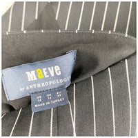 Maeve Black and White Pinstripe Vest