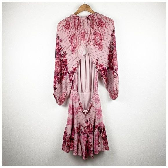 7 Wonders Paisley Print Mini Dress Size Medium
