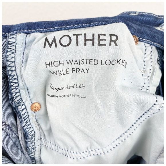 High Waisted Looker Ankle Fray in Tongue And Chic Size 24