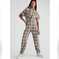 Marci Plaid Coveralls