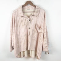 Free People Montauk Shirt Jacket Print Tea Combo