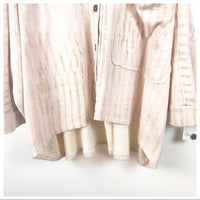 Free People Montauk Shirt Jacket Print Tea Combo