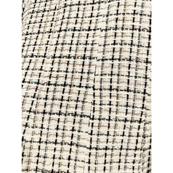 Kenzie Double Breasted Tweed Plaid Blazer - 8