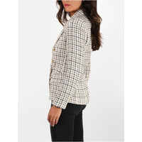 Kenzie Double Breasted Tweed Plaid Blazer - 8