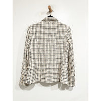 Kenzie Double Breasted Tweed Plaid Blazer - 8