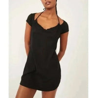 Beach Vivi Mini Dress in Black - XS
