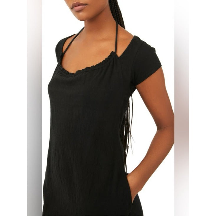 Beach Vivi Mini Dress in Black - XS