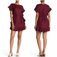 Matilda Ruffle Brick Dress Size XS