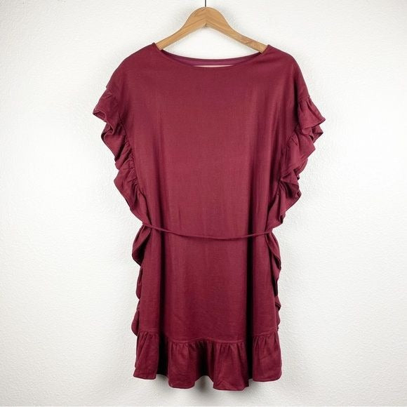 Matilda Ruffle Brick Dress Size XS