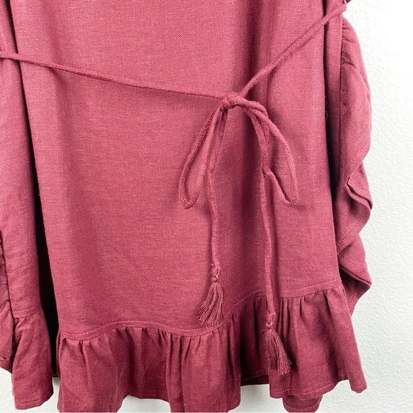 Matilda Ruffle Brick Dress Size XS