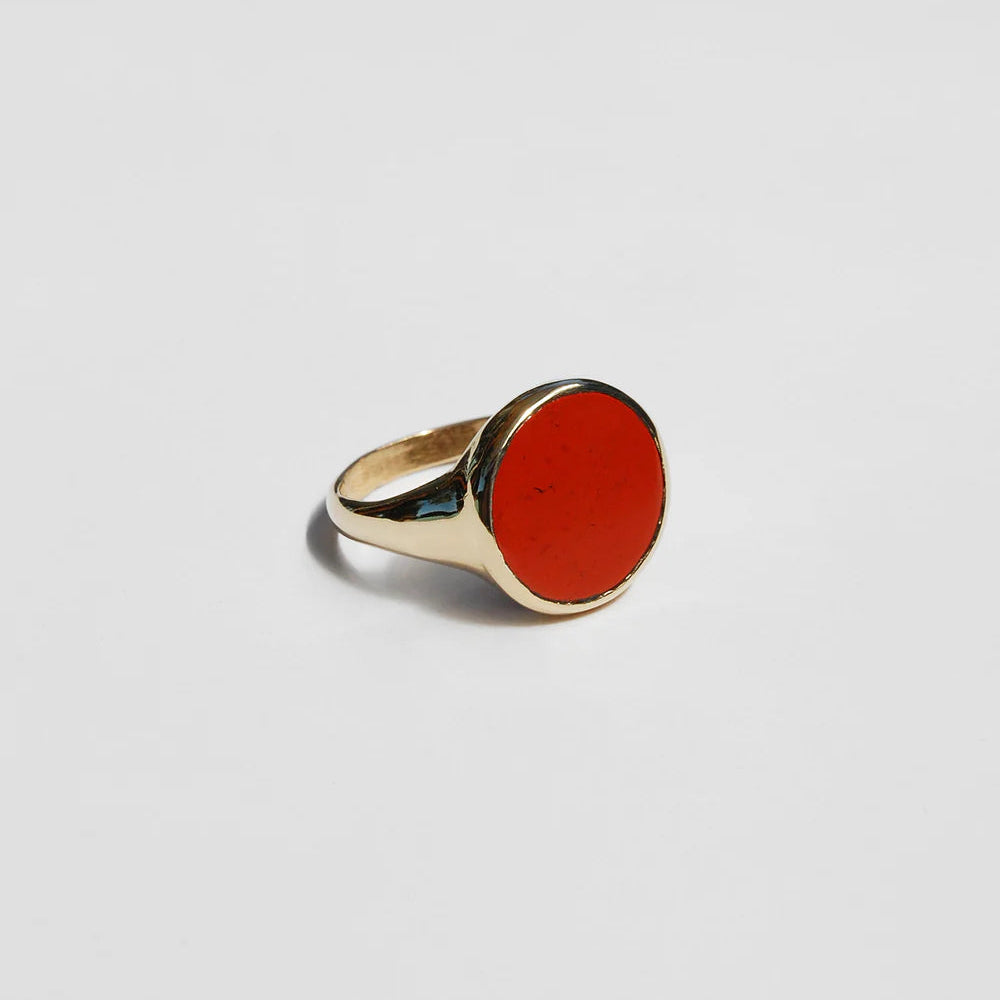 Lacuna Ring in Red Jasper