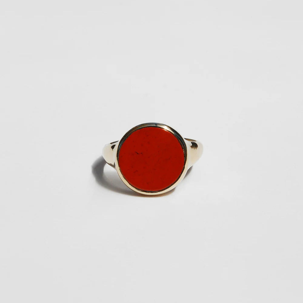 Lacuna Ring in Red Jasper