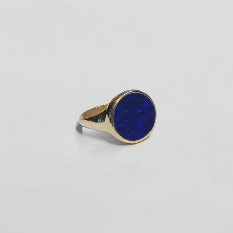 Lacuna Ring in Lapis