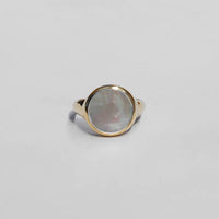 Lacuna Ring in Mother of Pearl
