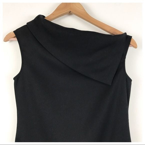 NWT Black Asymmetrical Mini Dress Size 0