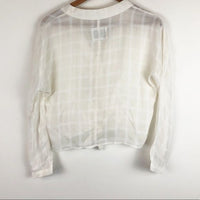 Rails NWT Sloan Blouse in White Tonal Plaid Size XS