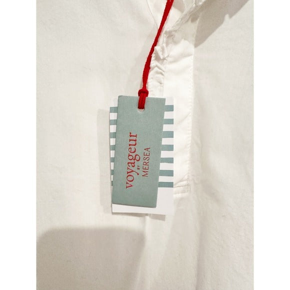 White Emerson Ruffle Top - S/M