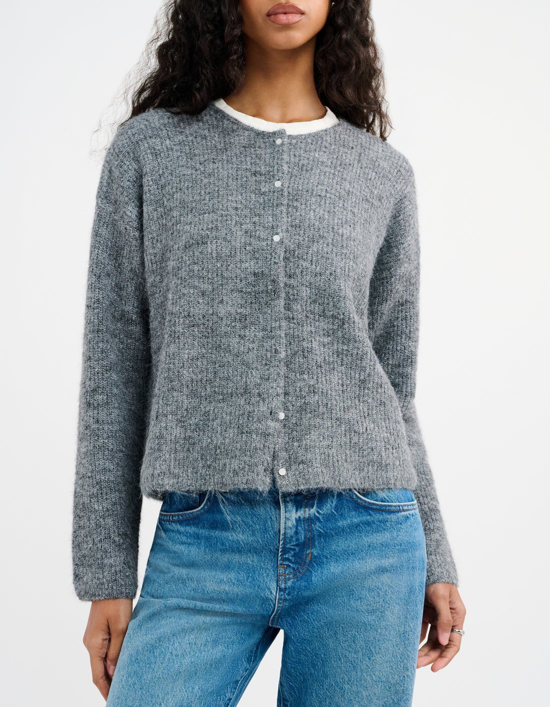 Newport Cardigan in Heather Gray