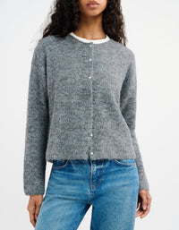 Newport Cardigan in Heather Gray