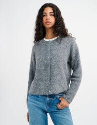 Newport Cardigan in Heather Gray