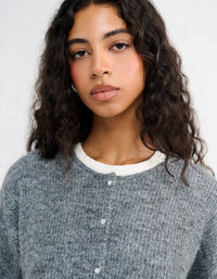 Newport Cardigan in Heather Gray