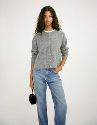 Newport Cardigan in Heather Gray
