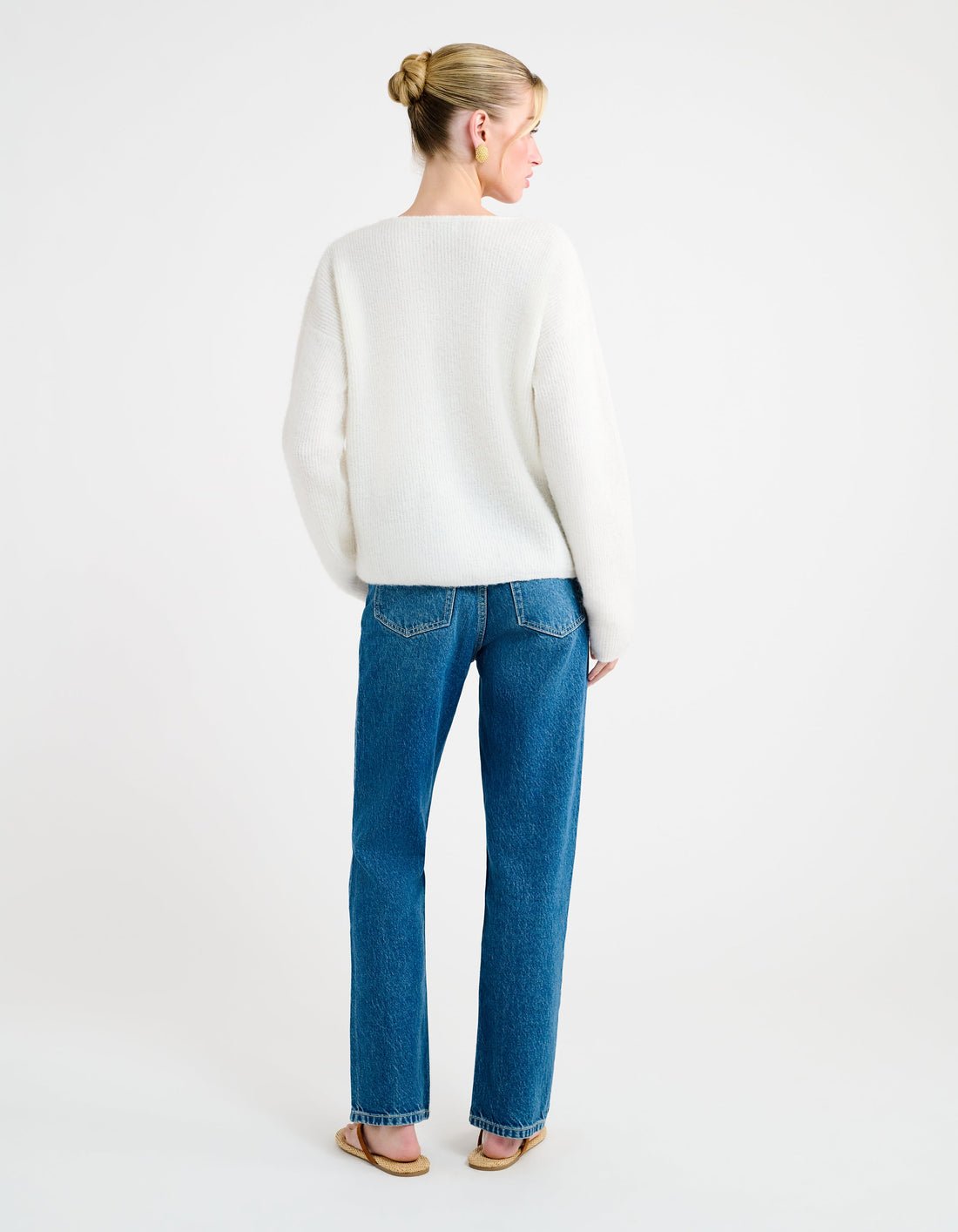 Newport Cardigan in Ivory