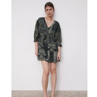 Paisley Bohemian Mini Dress‎
