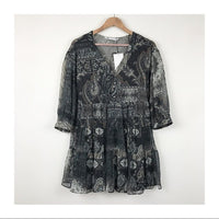 Paisley Bohemian Mini Dress‎