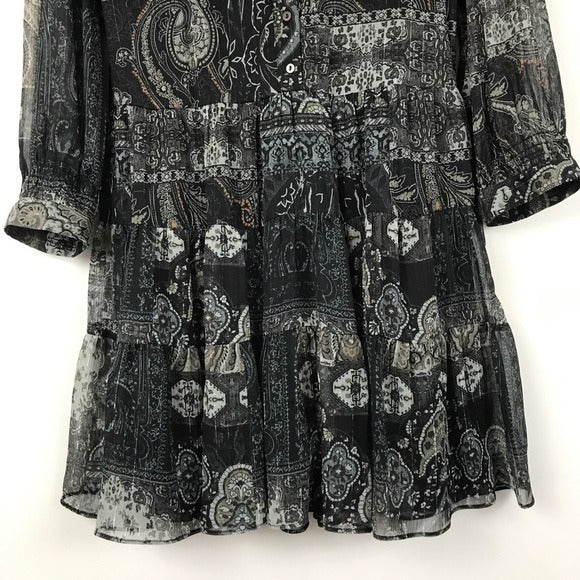 Paisley Bohemian Mini Dress‎